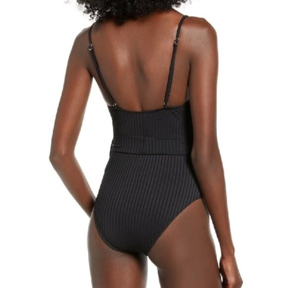 TOPSHOP Belted One-Piece Swimsuit - Picture 3 of 8